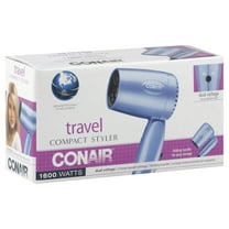 Conair 1600 Watt Compact Hair Dryer with Folding Handle Dual Voltage Travel Dryer
