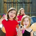 thumbnail image 5 of (2 pack) Contixo KS1 Mini Karaoke Machine for Kids with Bluetooth Speaker and Wireless Microphones, Pink, 5 of 9