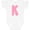 AA-White, variant on Inktastic Pink and White Polka Dots Letter K Boys or Girls Baby Bodysuit