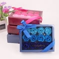 thumbnail image 1 of onlyliua Fall Savings Flower Bouquet Roses Carnations Gift Box Wedding Home, 1 of 9