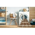 thumbnail image 2 of Ahgly Company Machine Washable Indoor Round Contemporary Saddle Brown Area Rugs, 6' Round, 2 of 7