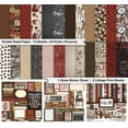 thumbnail image 2 of Inkdotpot Coffee Theme Collection Double-Sided Scrapbook Paper Kit Cardstock 12"x12" Card Making Paper Pack With Sticker Sheet - 16 Pages - Brown & Black, 2 of 4