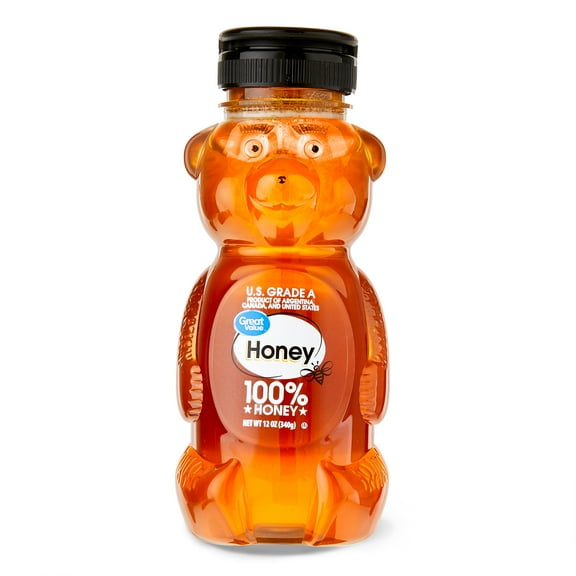 Great Value Honey, 12 oz, Plastic Bear