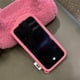 thumbnail image 5 of Adecuado para funda de teléfono móvil iPhone 13, funda de teléfono móvil con helado rosa de dibujos animados lindo Ins, cubierta trasera de silicona suave con ojos divertidos, 5 of 5