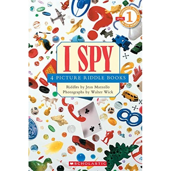 Pre-Owned I Spy: 4 Picture Riddle Books (Scholastic Reader, Level 1) by Jean Marzollo (Hardcover), Nonfiction, English