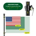 Flag Pole for Kit, 5ft Tangle Free Porch Metal Aluminum Flagpole with