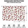 thumbnail image 2 of Boys Girls Kids Nursery Curtains Red Chili Peppers Print Pattern Window Drapes for Living Room Bedroom Playroom Decor Rod Pocket 42x54Inch 2 Panels, 2 of 2