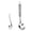 Silver 2 Pcs, variant on New Stainless Steel Meatball Maker,Meatball Maker Spoon,Meatball Spoons,Stainless Steel Meatball Maker Spoon with Hole Convenient Storage Design Long Handle Spoon for Kitchen,Bar (Silver 2 Pcs)