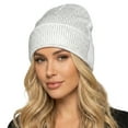 thumbnail image 1 of GDREDA Rhinestone Winter Knitted Hat Warm Sparkling Elegant For Women Men Cold Weather White,One Size, 1 of 4