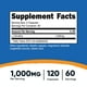 thumbnail image 2 of Nutricost L-Citrulline 500mg, 120 Capsules - Gluten Free, Non-GMO, 1000mg Per Serving (60 Serv), 2 of 5