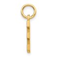 thumbnail image 2 of Diamond2Deal 14K Pendentif Initiale Lettre E en Satin Doré Jaune pour Femmes, 2 of 6