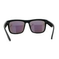 thumbnail image 4 of Kush Mirrored Brushed Plastic Wood Grain Iconic Horn Rim Sunglasses Black Wood - Teal Mirror, 4 of 4