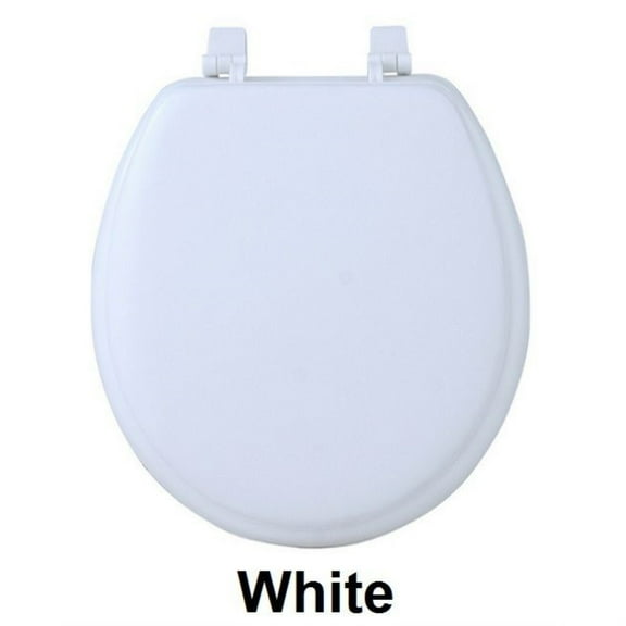 Ergode Fantasia 17 Inch Soft Standard Vinyl Toilet Seat - White
