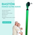 thumbnail image 4 of Bastón Mango Alemán TPR y Regatón Antideslizante | Ajustable en 10 Niveles (73-96 cm) | Aluminio Liviano y Resistente | Diseño Ergonómico para Máxima Comodidad | 4 Colores Disponibles (VERDE), 4 of 8