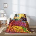 thumbnail image 2 of Rateoe Beautiful African Woman Pattern Flannel Throw Blanket, Ultra-soft Blanket for Bed, Couch, Car, Hypoallergenic Anti-pilling blanket-60"x50"(Vertical), 2 of 6
