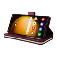 thumbnail image 5 of Dteck Case Compatible with Samsung Galaxy S24 Ultra,Magnetic Leather Wallet Case with 9 Card Slots Stand RFID Blocking Premium Zipper Protective Flip Leather Phone Cover with Wrist Strap,Winered, 5 of 5