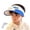 #003-Blue, variant on Fan Hat Cooling Sun Protection Cap Solar USB Dual Use Outdoor Hat With Face Mask Black Mesh Color Random Black Or Matching Hat