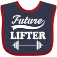 thumbnail image 3 of Inktastic Future Lifter Weightlifting Boys Baby Bib, 3 of 4