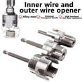 thumbnail image 4 of 4 in 1 Water Pipe Threader,2026 New Pipe Tapping and Threading Tool Premium Carbon Steel Dual-Function Internal & External PVC Pipe Threader for 1/2",3/4",1" Sizes,for All Electric Drills(A), 4 of 9