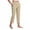 Beige, variant on Womens Pull on Capri Pants with 4 Pockets Wide Waistband High Waisted Stretch Workout Yoga Split Capris, Beige XL,M,Green