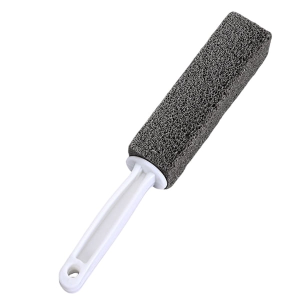 Wosthever Escobilla para inodoro, baño de piedra, baño, bañera de cerámica, depurador de grietas, quitamanchas, limpieza manual con mango Suministros de limpieza para el hogar Gris Wosthever HA066054-02