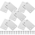 thumbnail image 2 of SHISUYAN 10 Pcs Support Plat de Remplacement Plaque de Montage Support d'Angle en Fer Plaque de Réparation avec Vis, 2 of 9