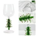 thumbnail image 2 of Christmas Tree Wine Glass Stem Wine Glasses Elegant Wine-Goblet Wine Glass Wine Vintage-Decor Festive-Atmosphere Gifts, 2 of 20