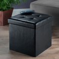 thumbnail image 2 of Winsome Ashford Faux Leather Ottoman with Storage, 2 of 5