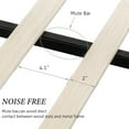 thumbnail image 6 of Allewie Queen Size Fabric Upholstered Platform Bed Frame with Wingback Headboard, Light Grey, 6 of 7