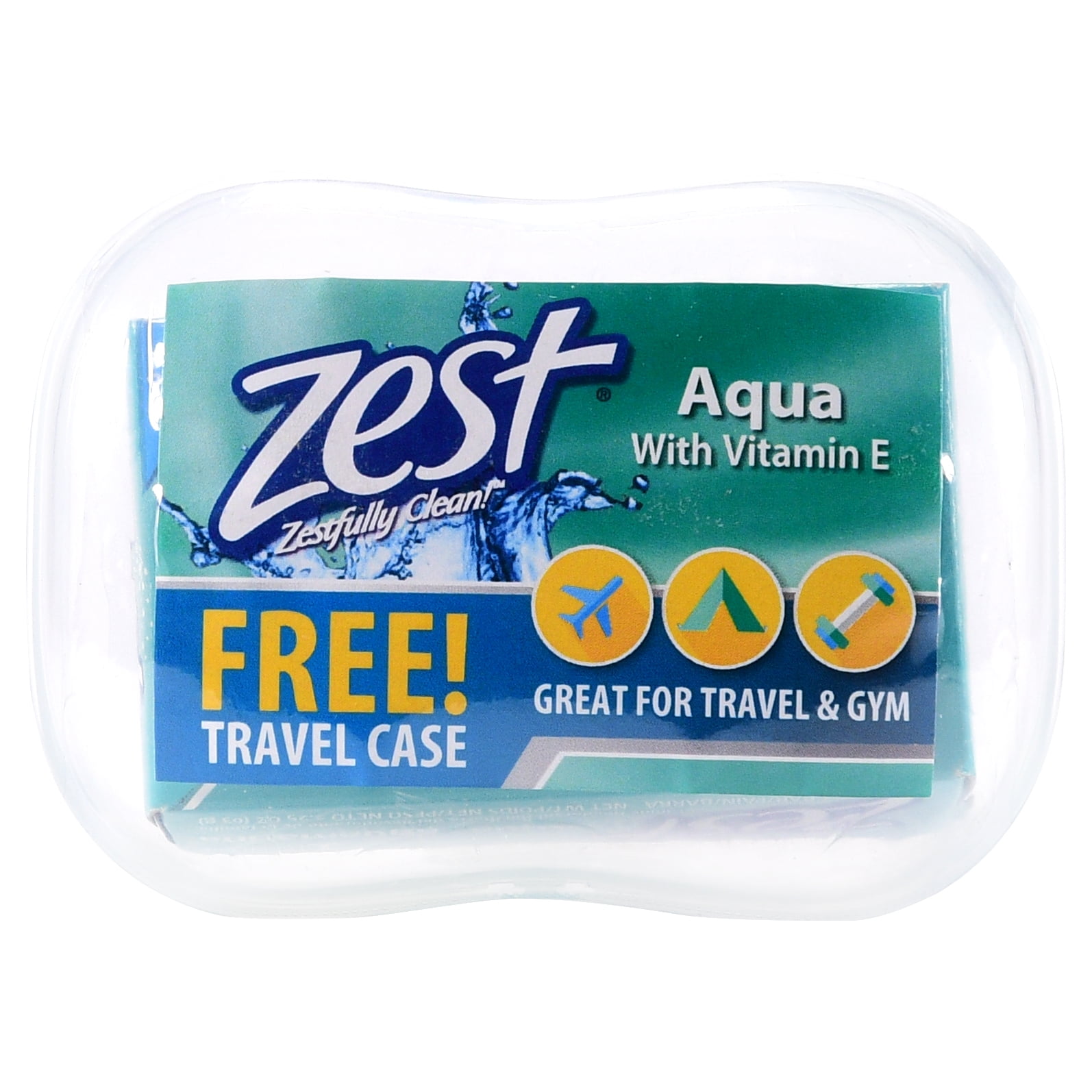 Zest® Aqua with Vitamin E Travel Size Soap Bar with Bonus