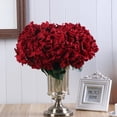 thumbnail image 2 of EIMELI 1pcs 5 Heads Artificial Hydrangea Silk Flowers with Stems for Wedding Home Party Decor, 2 of 7