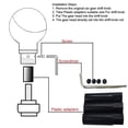 thumbnail image 4 of Skull Shift Knob with Big Tooth Stick Shifting Lever, Fits Most Automatic and Manual Transmission Cars, Trucks, Vehicles,Black, 4 of 8