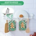 thumbnail image 4 of Yayeee Pot Holders Kitchen Heat Resistant with Pocket 7"x9.8" Cotton Oven Cooking Hot Pads, Christmas Gingerbread, 4 of 7