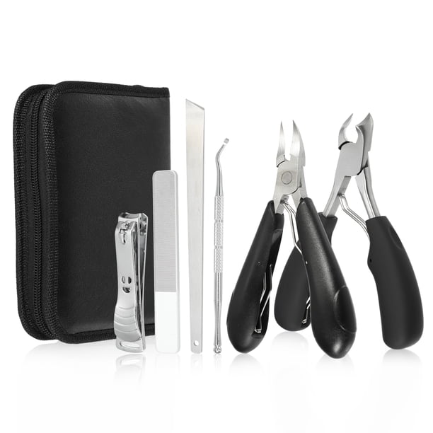Juego de cortauñas Unique Bargains para uñas gruesas, cortauñas para uñas encarnadas, clipper para ancianos, kit profesional de pedicura