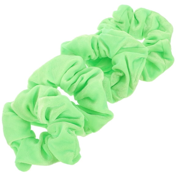 STRANDCHIC 4-Pack Thick Plush Hair Scrunchies for Women, Soft Light Hair Accessories Perfect for Weddings and Daily Wear