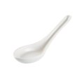 thumbnail image 4 of Voga White Melamine Asian Soup Spoon - 4 3/4" x 1 1/2" x 1 1/2" - 10 count box, 4 of 10
