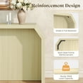 thumbnail image 6 of Techmilly 55.9" Fluted Sofa Console Table Behind Couch, Modern Vintage Fluted Entryway Table for Living Room, Hallway,Entry,Light Natural Wood, 6 of 9