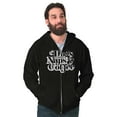 thumbnail image 5 of Dogs Naps Coffee Funny Hobby Pet Zip Up Hoodie Men's Women's Brisco Brands L, 5 of 6