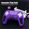 thumbnail image 3 of Cover Case For PlayStation 5 Controller, Anti-Slip Silicone Cover Skin Compatible With PS5 Dual Sense Controller With Thumb Grip Caps, Joystick Protectors And Cover Wrap Sticker, 3 of 8
