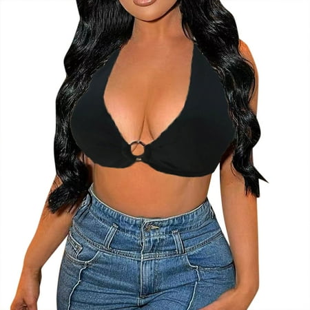 XINSHIDE Womens Sexy Bralettes Backless V Neck Everyday Bra Vest Tops Women Underwear Seamless