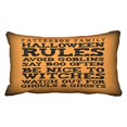 thumbnail image 1 of RYLABLUE Personalized Halloween Rules Decor Pillow Covers Cushion Cover Case 20X30 Inches Pillowcases Two Side, 1 of 1