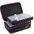 thumbnail image 3 of Yinanstore Essential Oil Storage Case Shockproof Travel Case Accessories Carrying Organizer with Zipper Handle Portable Container Carrying Case , Pink, 3 of 8