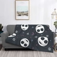thumbnail image 2 of Goofa The Nightmare Before Christmas Pattern Fleece Throw Blanket for Couch, Soft Checkered Flannel Blanket for Sofa, Warm Cozy Decorative Blanket Fall Decor Gift-40"x30", 2 of 6