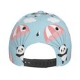 thumbnail image 3 of Lsque Cute Panda Flying in the Sky Baseball Cap Trucker Low Profile Hat Golf Dad Hat Adjustable Original Classic Unconstructed Plain Cap Men Women, 3 of 9