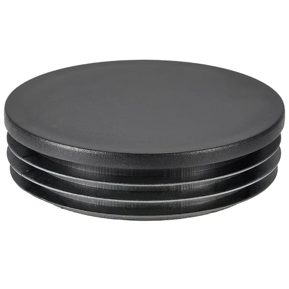 90 mm Dia Plastic Tubing Plug Round Post End Caps for Handrail Stair Newel Guardrail Tube Black