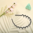 thumbnail image 6 of Unique Bargains 1 Pc Cute Toothed Triangular Headbands for Women Bright Black, 6 of 6
