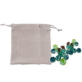 thumbnail image 1 of Juego de canicas de vidrio multicolor de 20 piezas para juegos infantiles y decoración del hogar, incluye bolsa de almacenamiento, 1 of 8