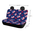thumbnail image 4 of CHAQLIN Car Seat Covers Back Seat for Car Interior Auto Interior, Hearts American Flag 2 Pack Car Back Seat Covers Non-Slip Durable, 4 of 4