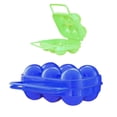 thumbnail image 1 of Hinati Clearance Sales Today 2Pcs Box Eggs Portable Storage Folding Plastic Airtight Food Storage Containers, Cereal Containers for Air Tight House Kitchen Pantry Organization and Storage, 1 of 4