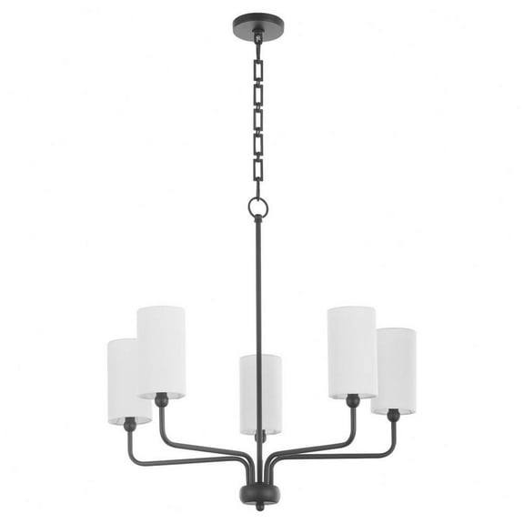 5 Light Chandelier-27.5 inches Tall and 27 inches Wide-Matte Black Finish Bailey Street Home 183-Bel-5048462